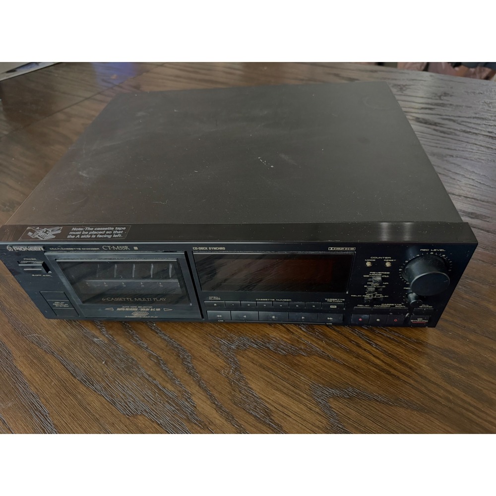 Pioneer CT-M55R Multi-Cassette Changer OS Black Good 6-Cassette Multi Play Deck